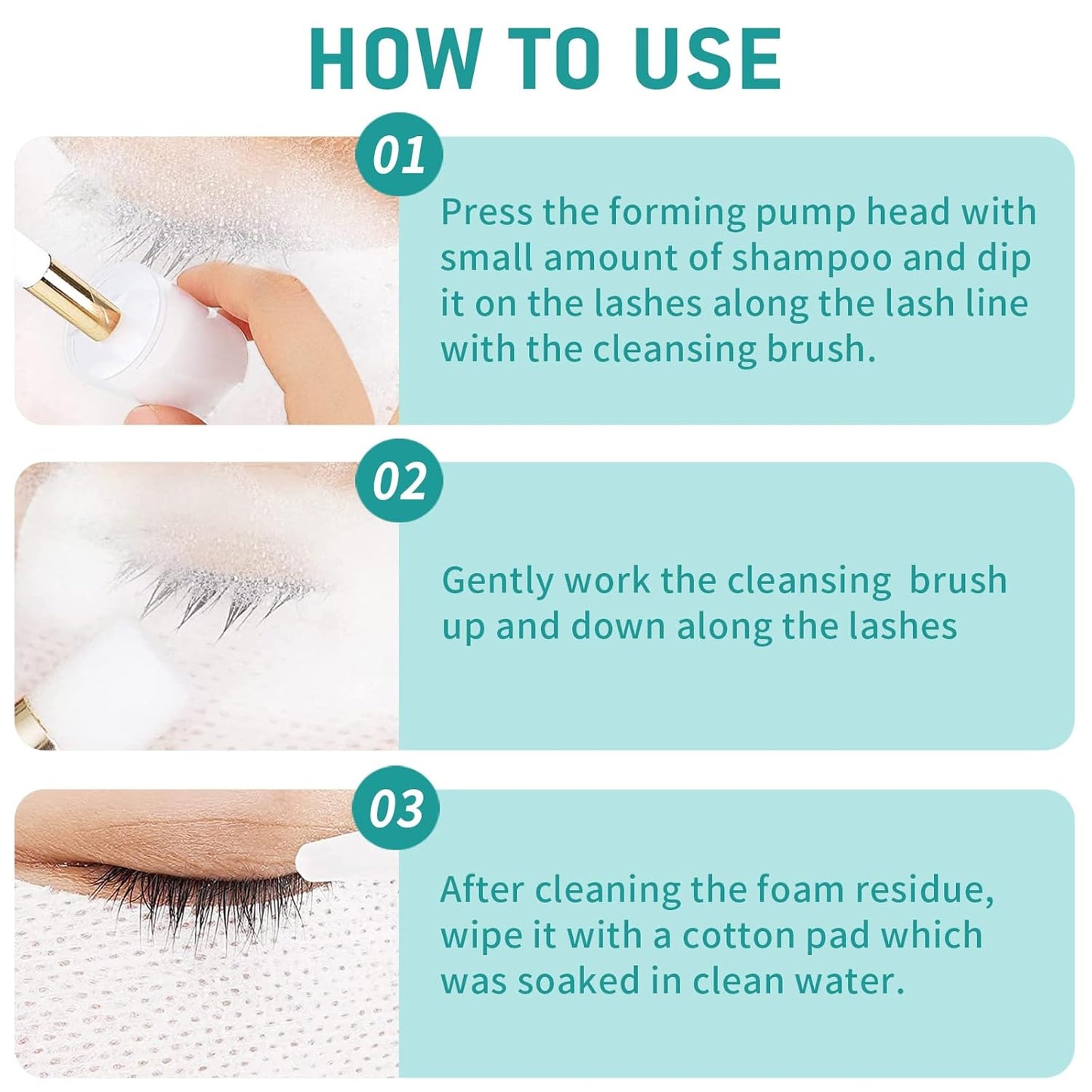 Lash Shampoo Bulk, Eyelash Cleanser for Extensions 4 Liters, Dispenser Pump, Safe Makeup Remover, Non-irritating or Burning Eyelid Foaming Cleanser for Professional Salon and Home Use (Unscented-4L)