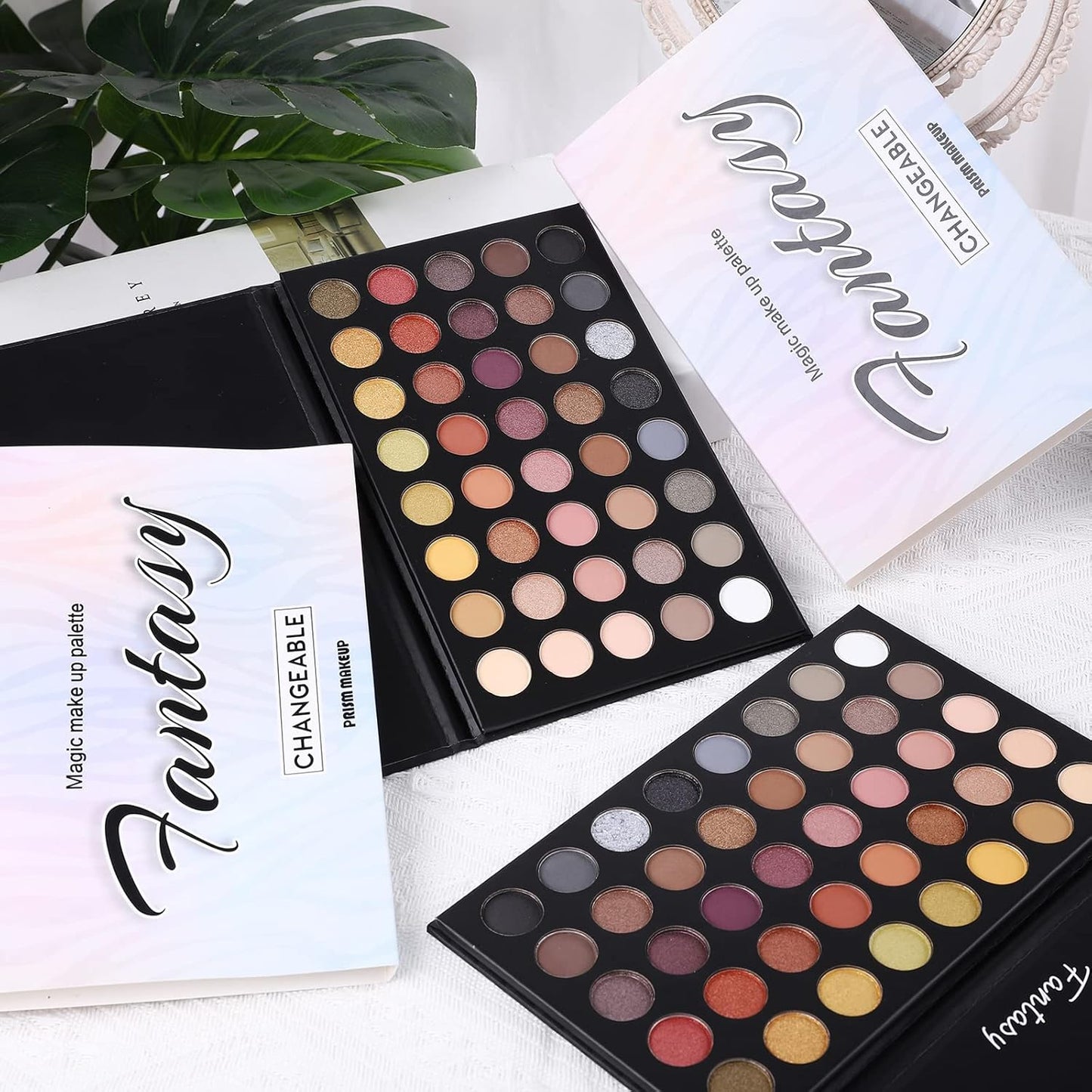 Professional Neutral Smokey Eyeshadow Makeup Palette, Matte Shimmer Metallic Black Grey Dark Goth Eye Shadows for Halloween, Pigmented Warm Smoky Naked Nude Rosy Gold Brown Pallet Daily Make Up Kit