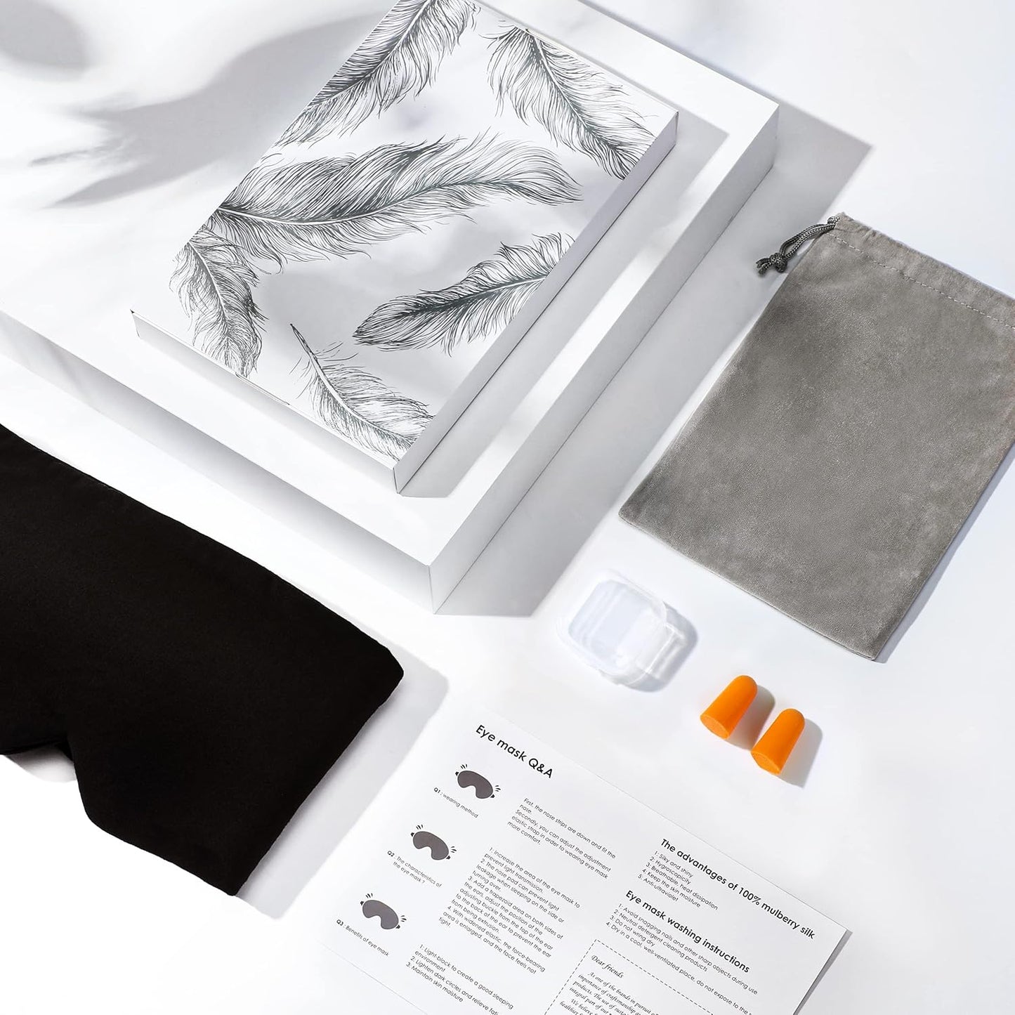 FRESHME Sleep Mask Blackout - Handmade Cotton Sleep Mask for Women Men Eye Mask for Sleeping Black Soft Eye Cover for Sleeping with Adjustable Veclro Breathable Eye Blindfold for Night Nap Travel