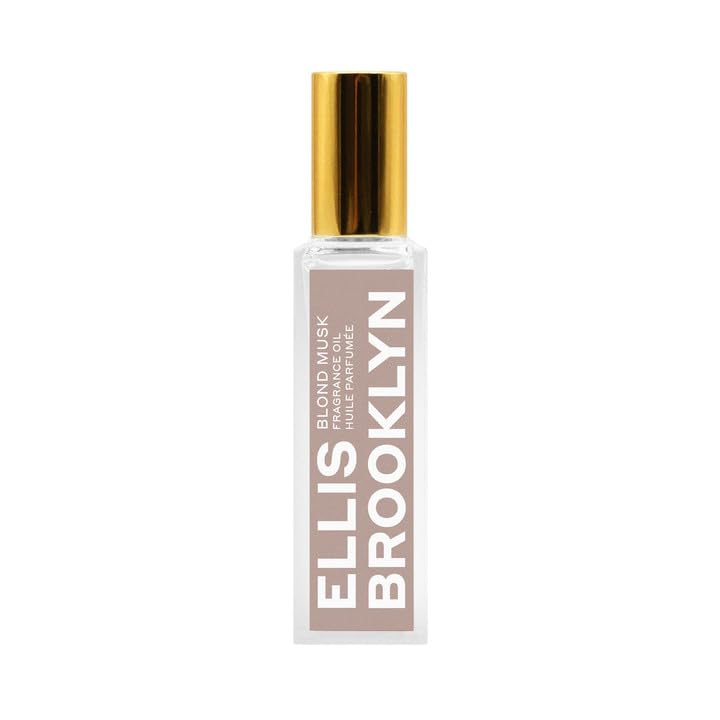 Ellis Brooklyn Blond Musk Perfume Oil Roll-On for Women – Clean White Musk Scent – Bergamot, Violet Petal, Waterlily, Rose & Vanilla Orchid – Long Lasting Fragrance, Travel-Friendly Rollerball, 15ml