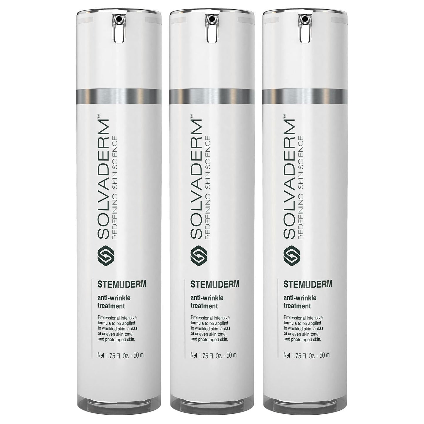 Stemuderm Face & Eye Cream - Anti Aging Skincare - Daily Moisturizer for Fine Lines, Wrinkles & Eyebags - Supports Production of Collagen & Elastin - Organic Stem Cell Complex - 1.7 oz (Pack of 3)