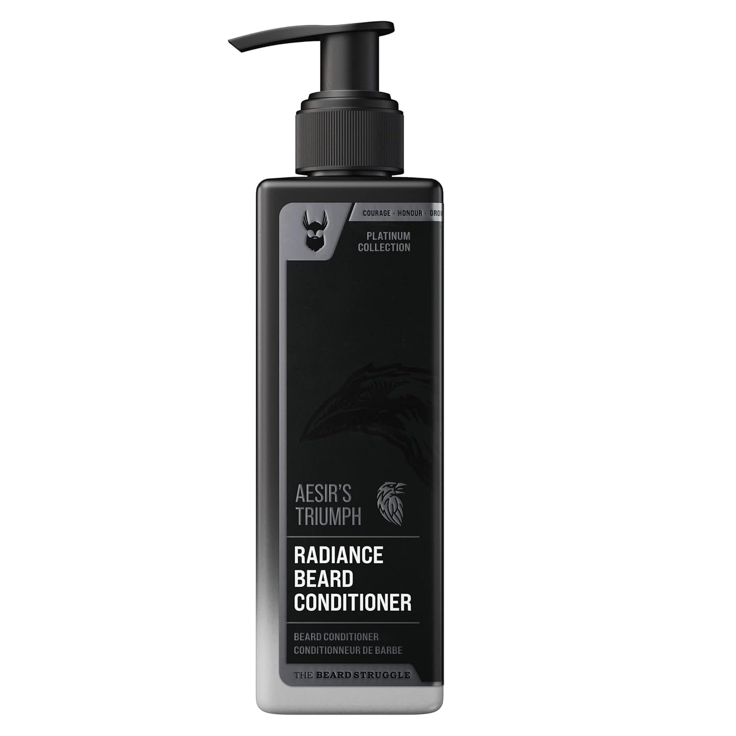 The Beard Struggle - Marksman's Beard Conditioner - Aesir's Triumph, Platinum Collection - Nourish, Softens, & Strengthens Beard - Radiance Beard Conditioner for Men (8 Fl oz)