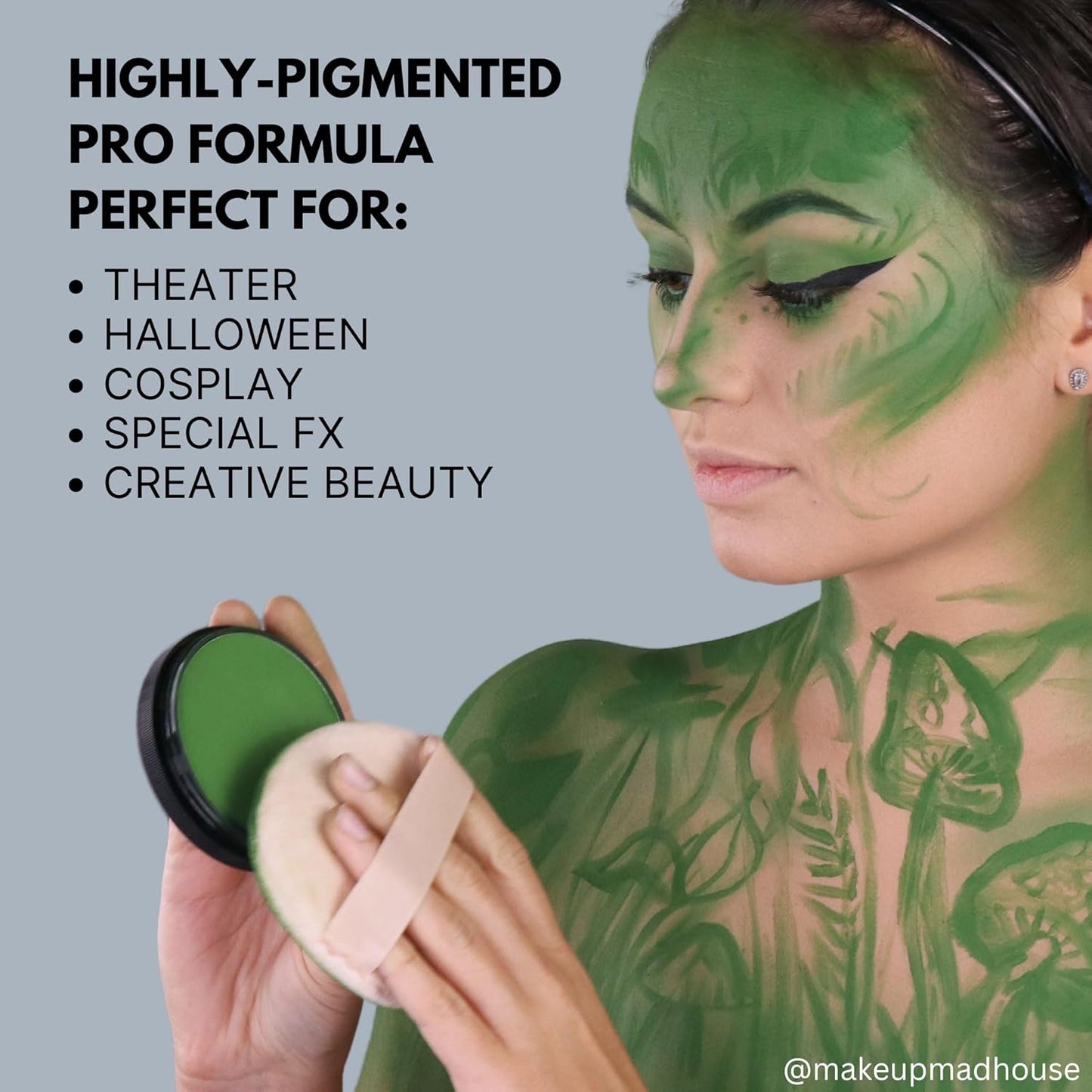 Mehron Makeup StarBlend Cake Makeup | Wet/Dry Pressed Powder | Powder Foundation | Pink Face Paint & Body Paint 2 oz (56g)