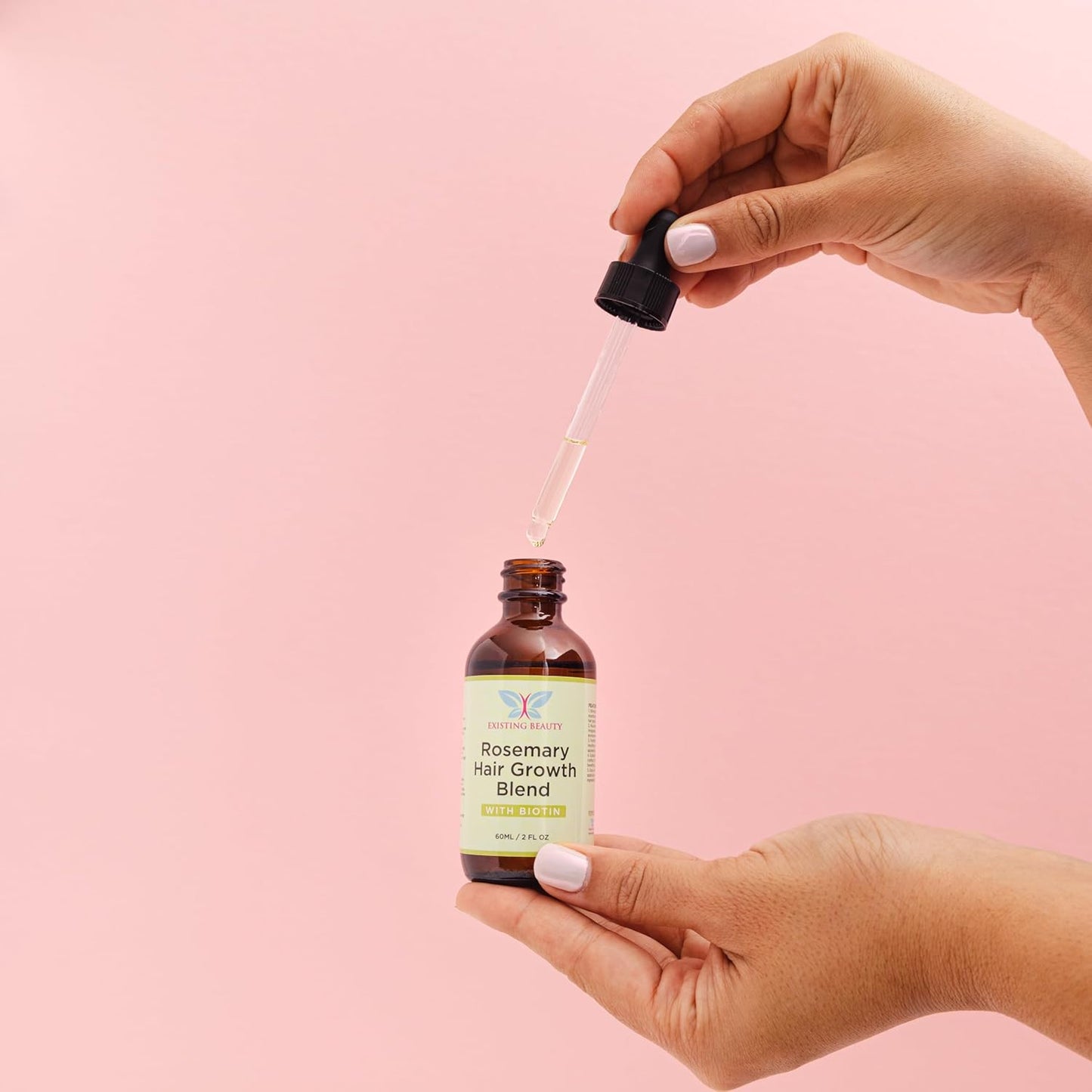 Rosemary Oil for Hair Growth - Biotin & Natural Blend by Existing Beauty - Stimulates Scalp, Nourishes Roots, Promotes Thicker, Fuller Hair for Women & Men - 2.02 fl oz by Existing Beauty