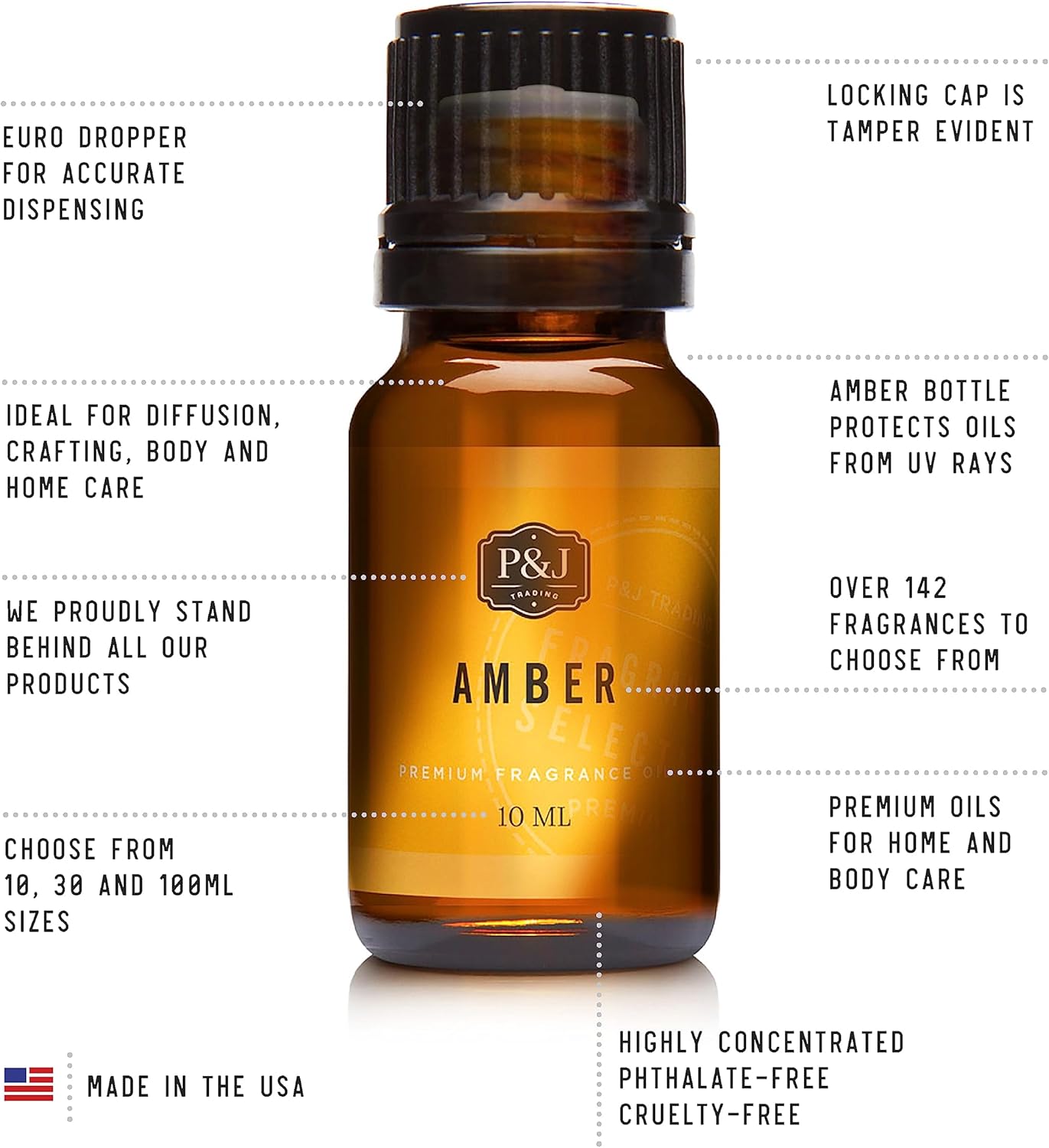 P&J Fragrance Oil Butterscotch 30ml - Candle Scents, Soap Making, Diffuser Oil, Fresh Scents