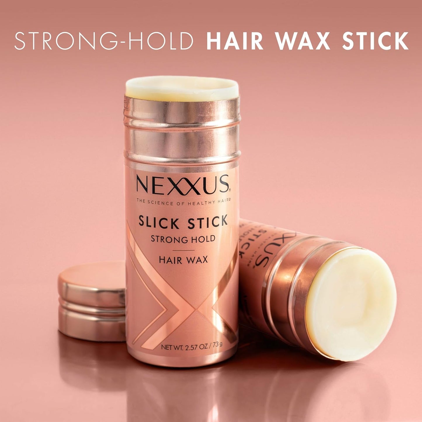 Nexxus Strong Hold Hair Wax Slick Stick for Slicked-Back Look with StyleProtect Technology 2.33 oz