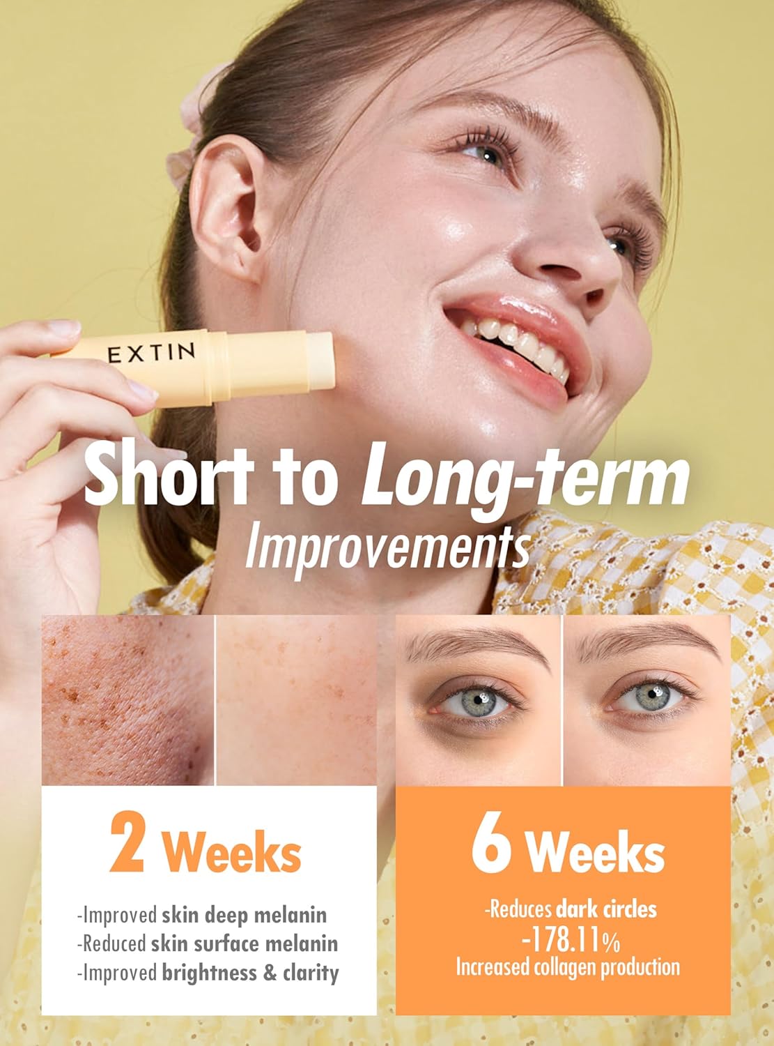 KAHI Extin C Balm - Vitamin C Infused Moisturizer Stick | Starter & Finishing Balm for Skin Brightening & Fine Lines (0.32 oz)