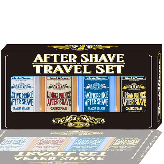 Classic Refreshing Cooling Soothing Barbershop After Shave Lotion Balm Toner Splash Variety Sampler Travel Kit Satisfy all Types of Viking Cannon Black Prime AfterShave Tonic Cologne